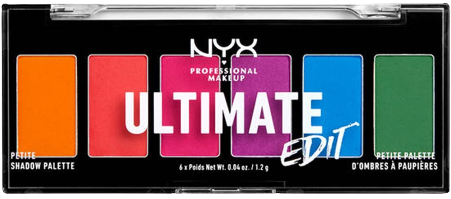 NYX PROFESSIONAL MAKEUP Ultimate Edit Petite Shadow - Očné tiene, Brights 7.2 g