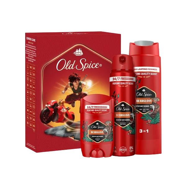 Old Spice Xmass sada Bearglove deodoranty a sprchový gel 3 ks koupíte na Pilulka.cz