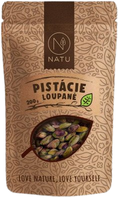 NATU Pistácie lúpané orechy natural 200 g