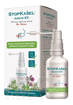 Dr.Weiss Angin-EX sprej na bolest v krku sprej na úľavu od bolesti v krku 30 ml kúpite na Pilulka.sk