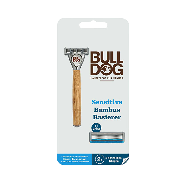 BULLDOG Holiaci strojček Bamboo Sensitive + 2 náhradné hlavice