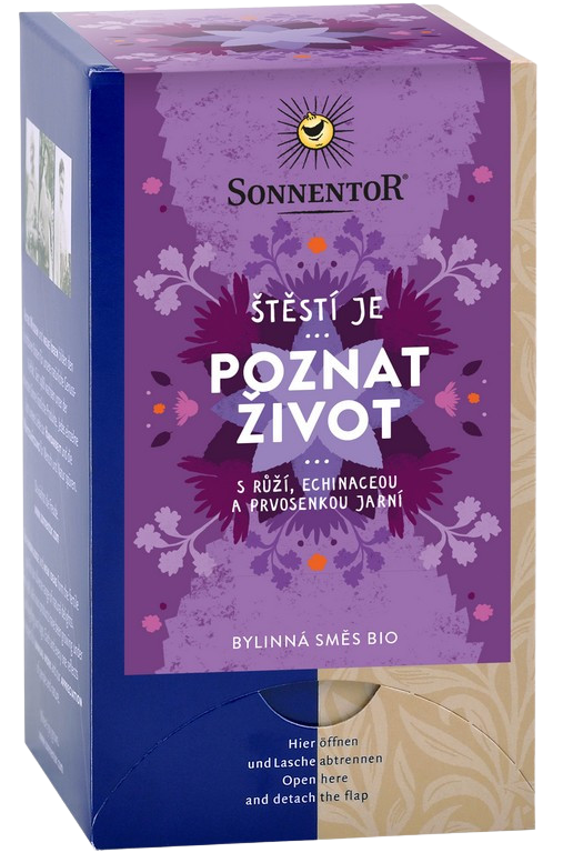 SONNENTOR Bio bylinná zmes s korením Poznať život 18 x 1.5 g