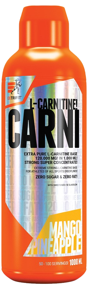 Extrifit Carni L-Carnitine 120 000 mg výživový doplnok pre športovcov príchuť Mango & Pineapple 1000 ml