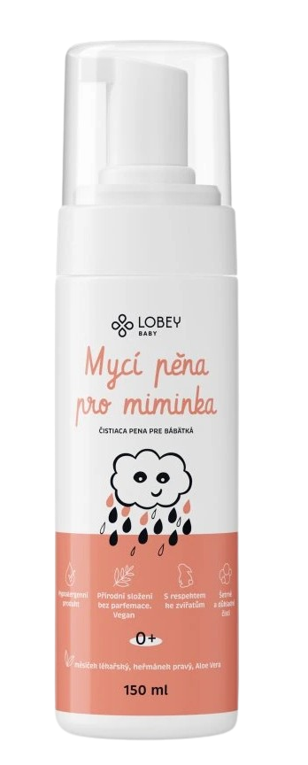 LOBEY Baby Mycí pěna pro miminka 0+ 150ml koupíte na Pilulka.cz