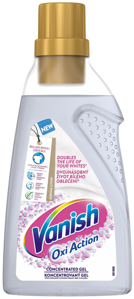 VANISH Oxi Action Gél na bielenie a odstránenie škvŕn 750 ml