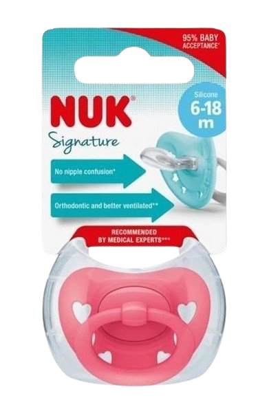 NUK Cumlík Signature ružový 18-36m