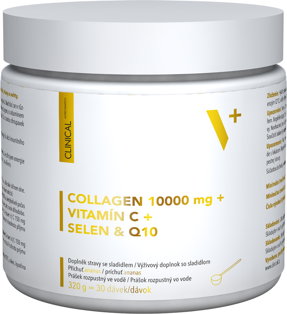 Clinical Collagen 10000mg+vit.C+selen&Q10 320g koupíte na Pilulka.cz