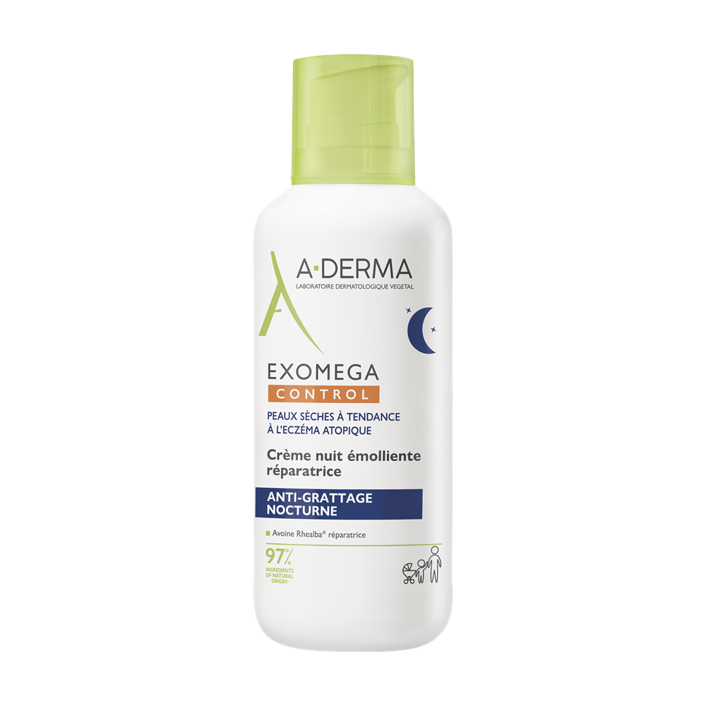 A-DERMA Exomega Control, Regenerační emolienční noční krém 400 ml