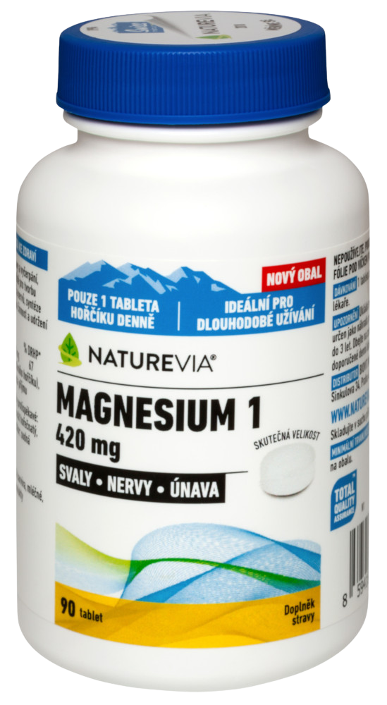 NatureVia Magnesium 1 - 420 mg 90 tabliet