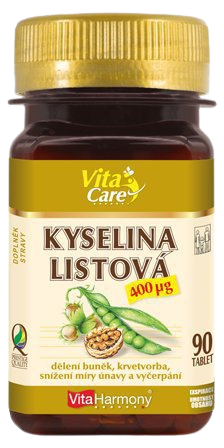 VITAHARMONY Kyselina listová 400μg 90 tabliet