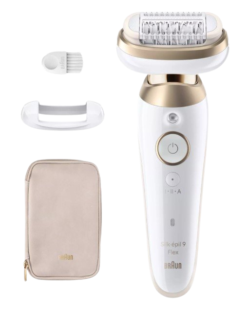 Braun Silk·épil 9 Flex, Epilátor 9-011 3D, Bílý/Zlatý
