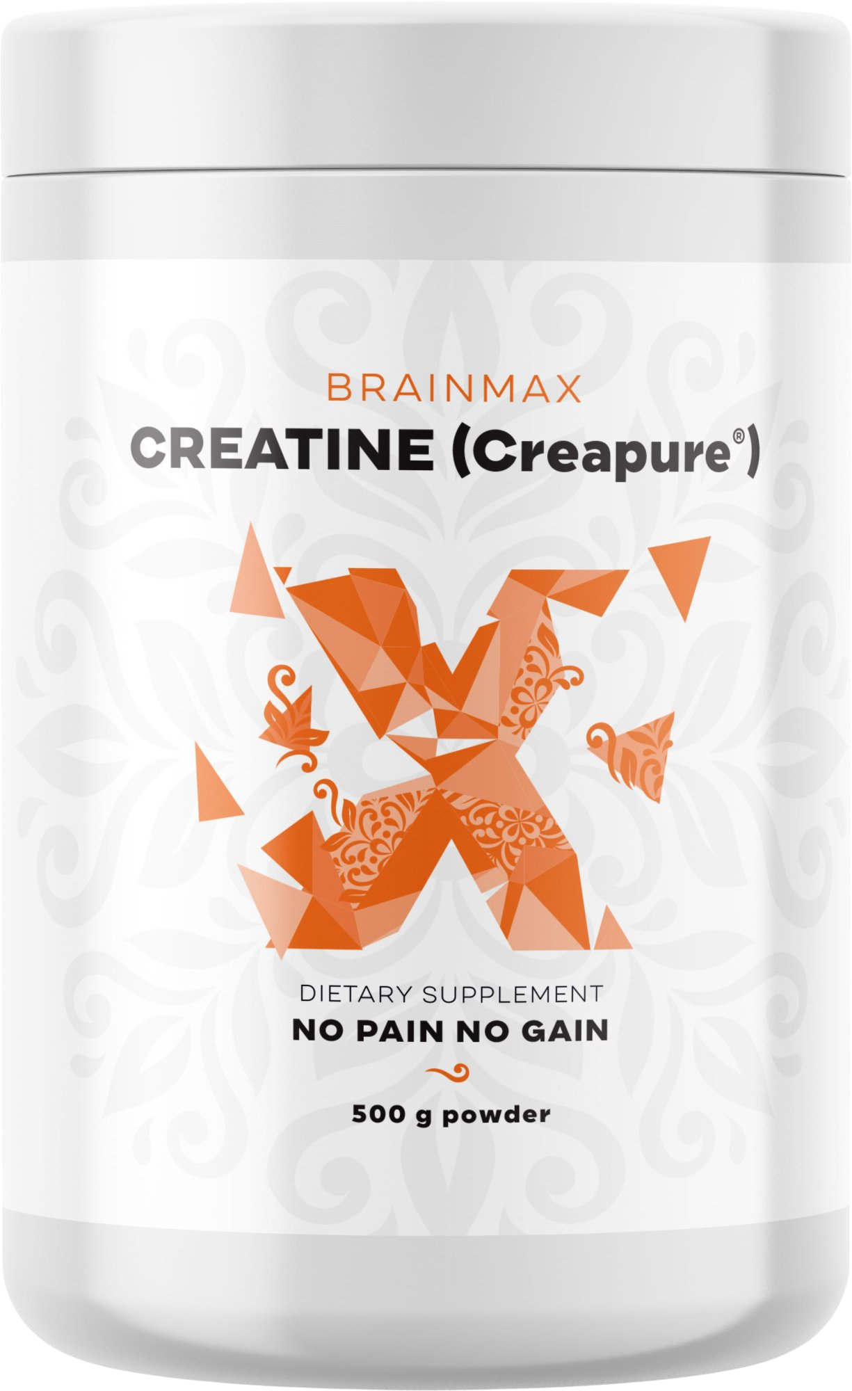 BRAINMAX Creatine (Creapure®), Kreatín monohydrát, 500 g