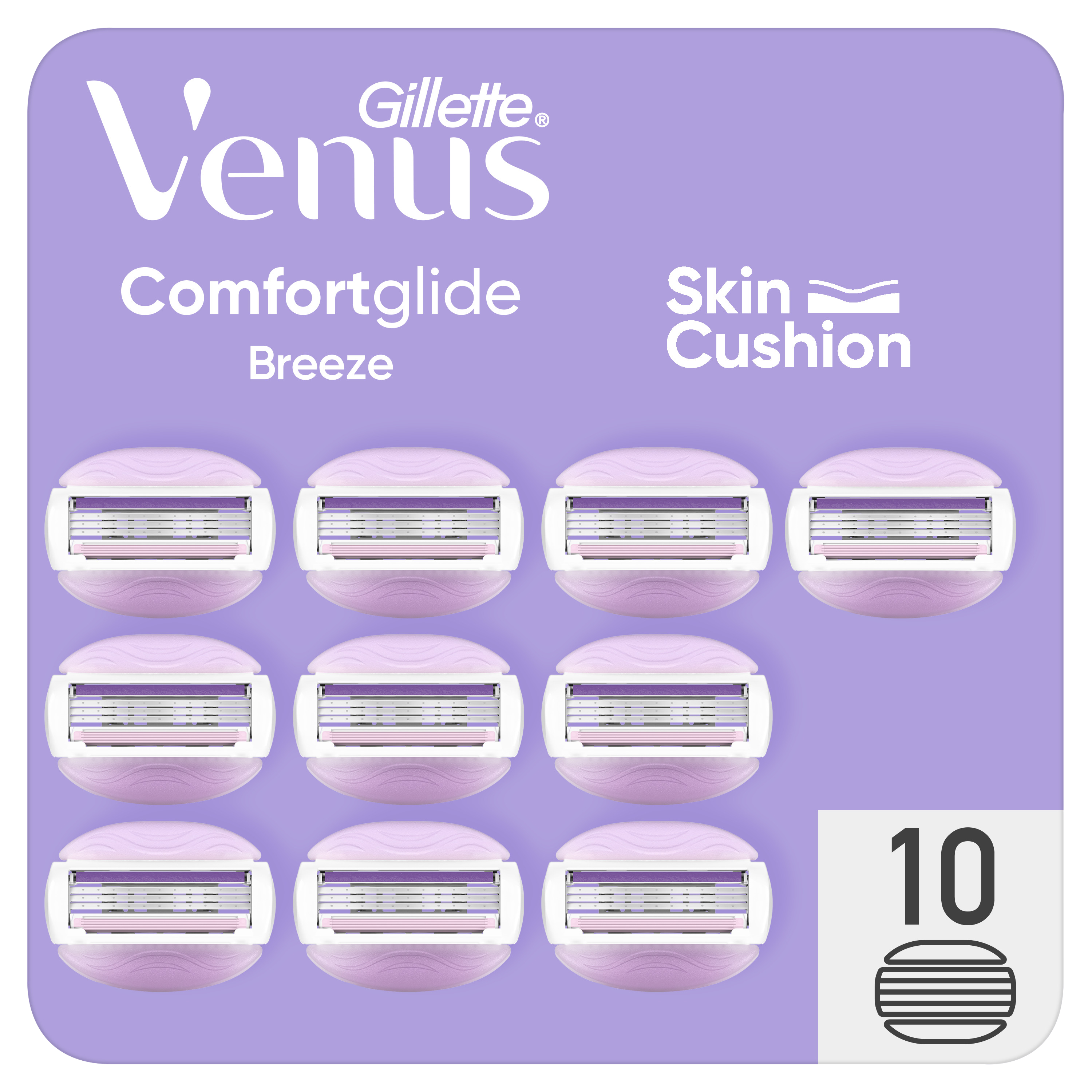 Gillette Venus ComfortGlide Breeze náhradní hlavice 10 ks koupíte na Pilulka.cz