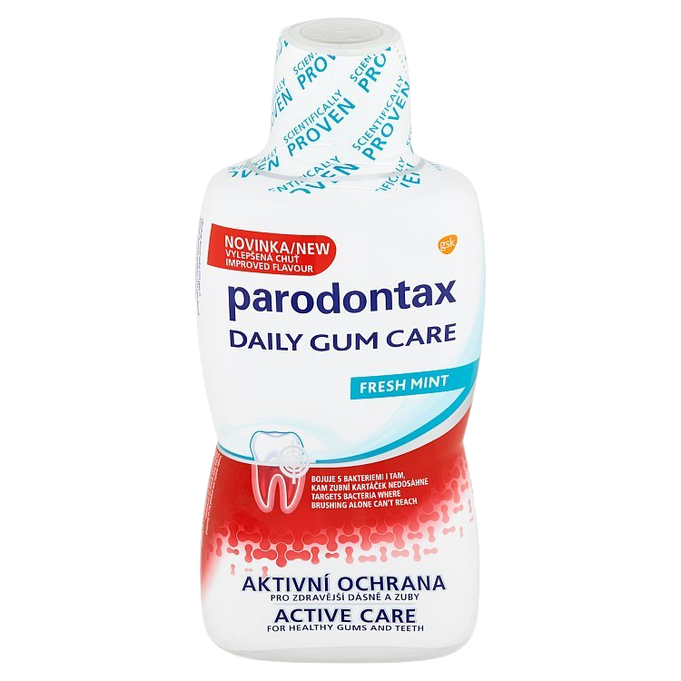 PARODONTAX Daily Gum Care Fresh Mint Ústna voda 500 ml kúpite na Pilulka.sk