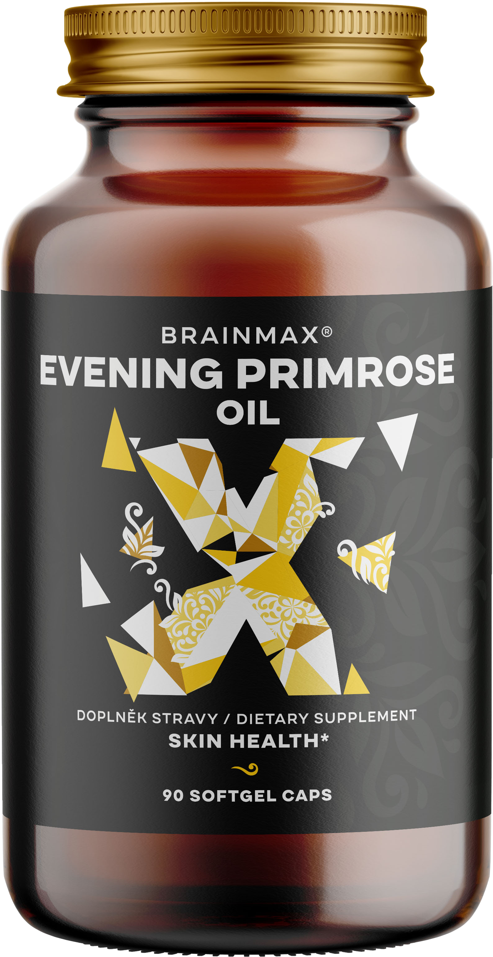 Fotografie BRAINMAX Primrose oil 90 kapslí