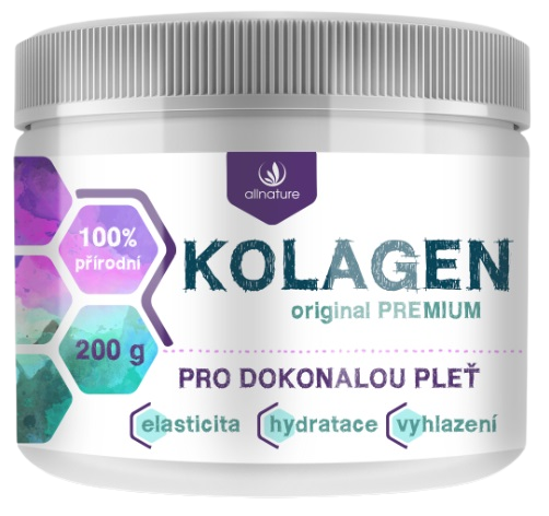 Allnature Kolagen Original premium prášok na prípravu nápoja pre krásne vlasy, pleť a nechty 200 g kúpite na Pilulka.sk