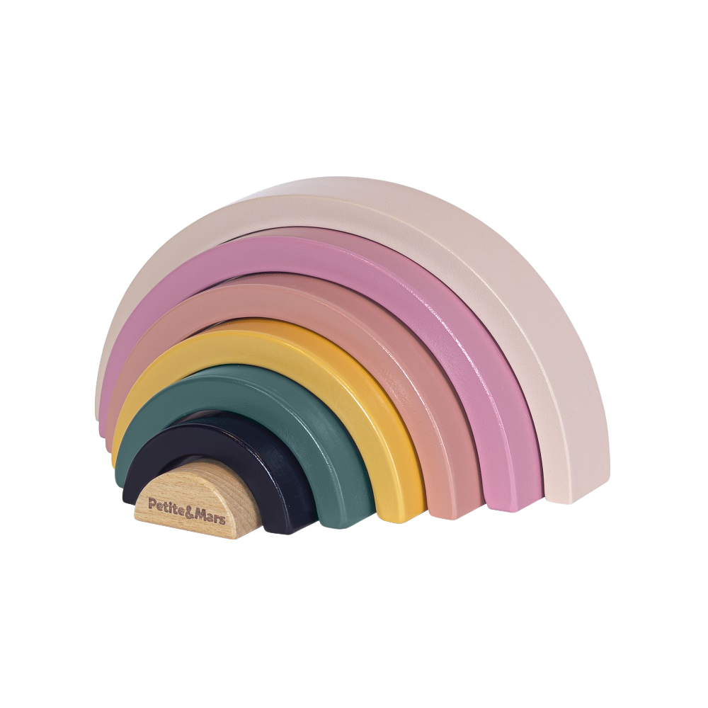 Fotografie Petite&Mars Hračka dřevěná skládací - Stardust Wood of Mars