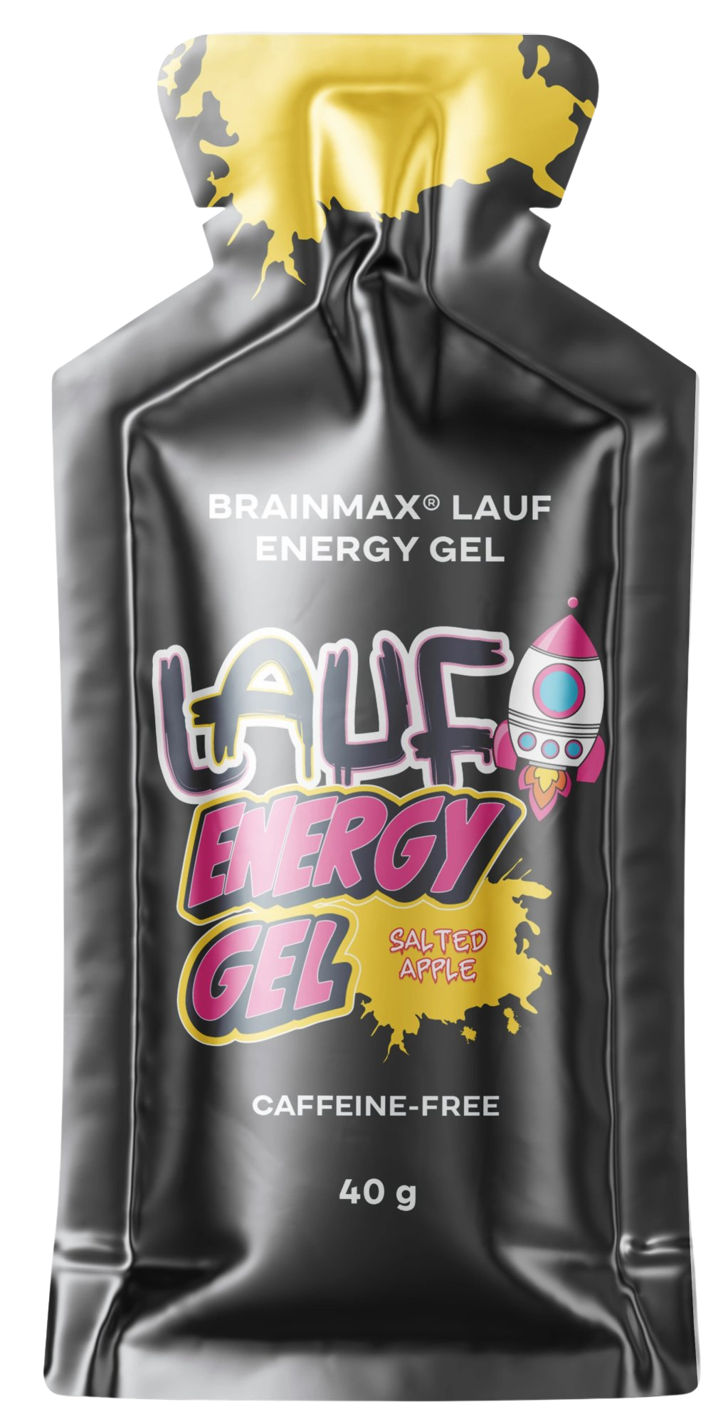 BRAINMAX LAUF Energy Gel Slané jablko bez kofeinu 12 x 40 g