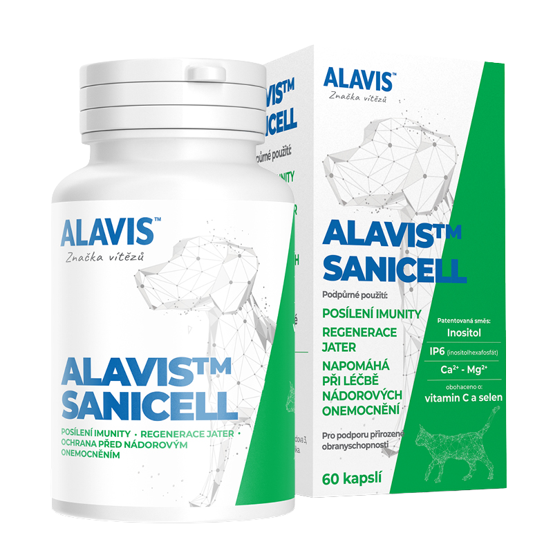 ALAVIS Sanicell pre psov a mačky 60 kapsúl kúpite na Pilulka.sk