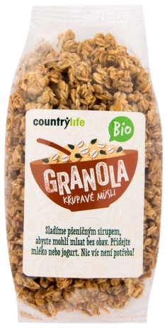 COUNTRY LIFE Granola Křupavé müsli BIO - Křupavé müsli BIO 350 g