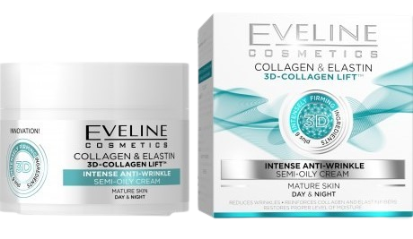 EVELINE 3D Collagen & Elastin Denný/nočný krém 50 ml