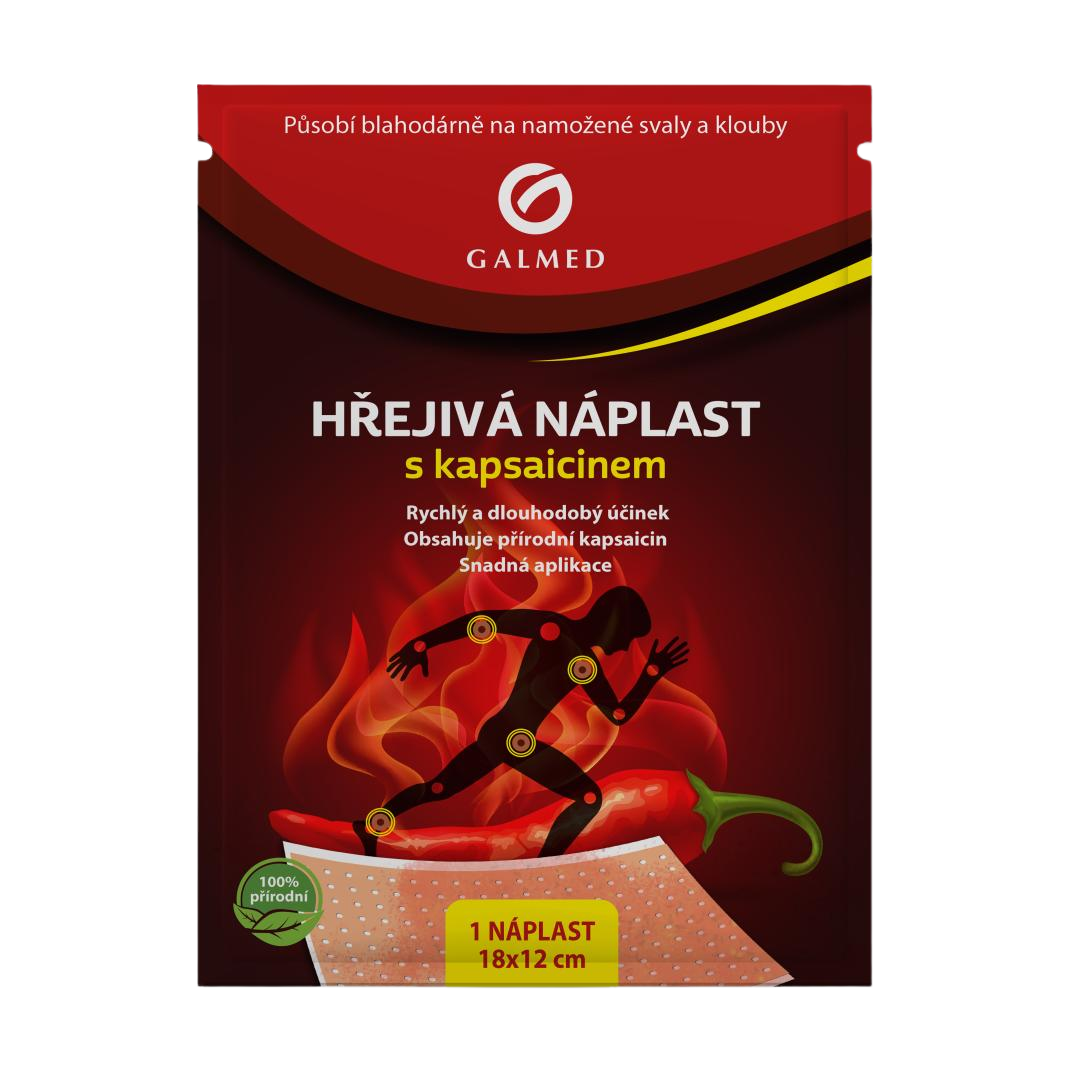 Hřejivá náplast s kapsaicinem 18x12cm Galmed
