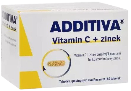 ADDITIVA Vitamín C + Zinok 80 kapsúl