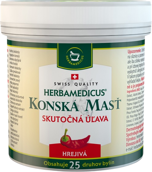 HERBAMEDICUS Konská masť hrejivá 500 ml