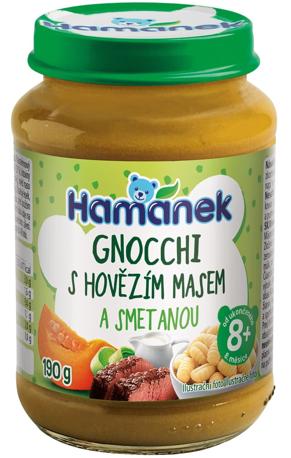 HAMÁNEK Gnocchi s hovädzím mäsom v smotanovej omáčke 190 g