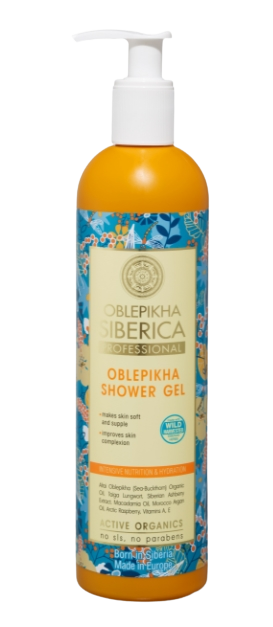 NATURA SIBERICA Rakytníkový sprchový gél - intenzívna výživa a hydratácia 400 ml