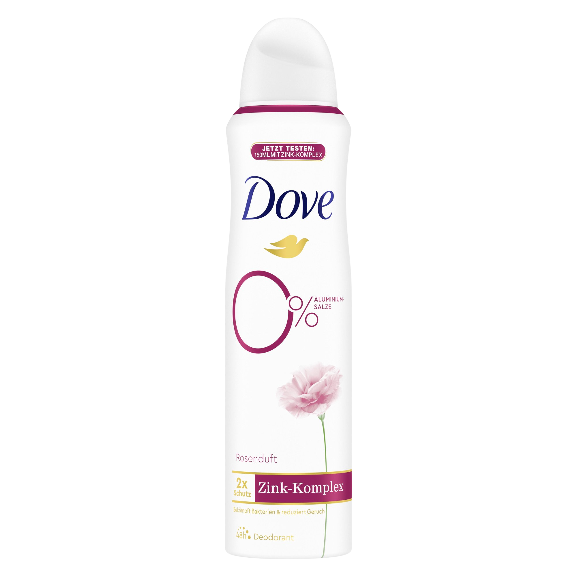 DOVE 0% ALU Ruža a Jazmín deodorant sprej 150 ml