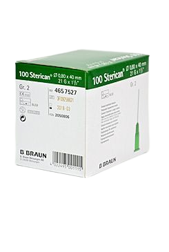 B.BRAUN BB Sterican ihla zelená 0,8x40 mm 100 ks