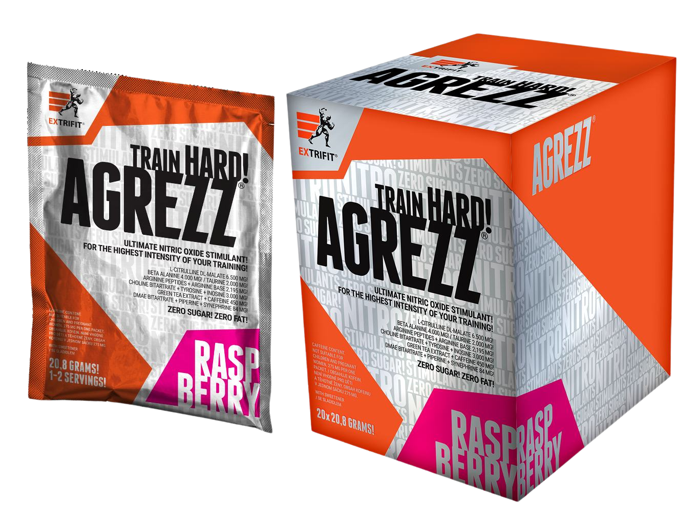 Extrifit Agrezz® podpora športového výkonu príchuť Raspberry 20x20,8 g