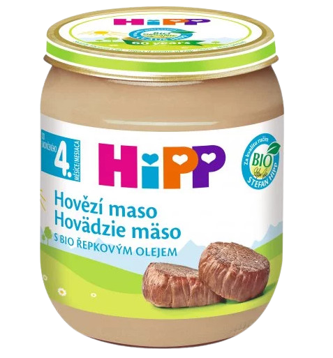 Hipp BIO hovädzie mäso detský príkrm 125 g