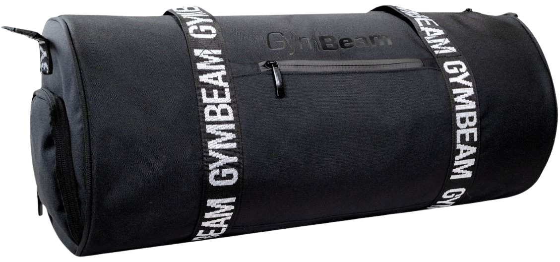 GYMBEAM Športová taška Barrel Black - čierna 1 ks