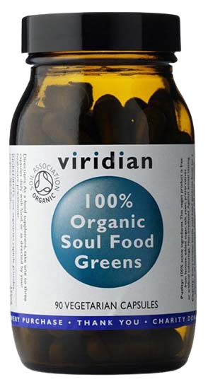 Viridian Nutrition Organic Super Greens prírodný antioxidant v BIO kvalite 90 cps