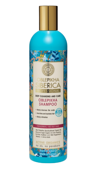 NATURA siberica Rakytníkový šampón pre normálne a mastné vlasy 400 ml