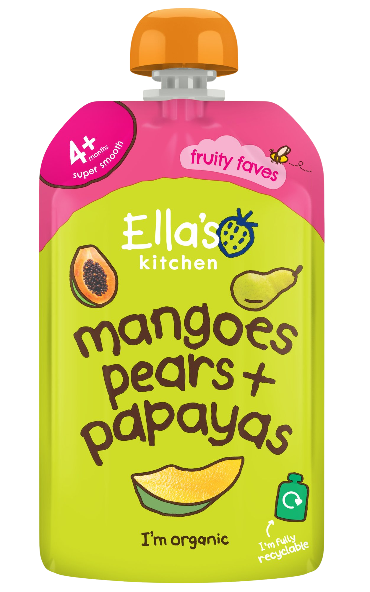 ELLA'S KITCHEN BIO Mango, hruška a papája 120 g kúpite na Pilulka.sk