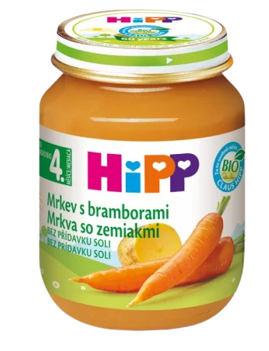 Hipp BIO mrkva so zemiakmi detský príkrm 125 g