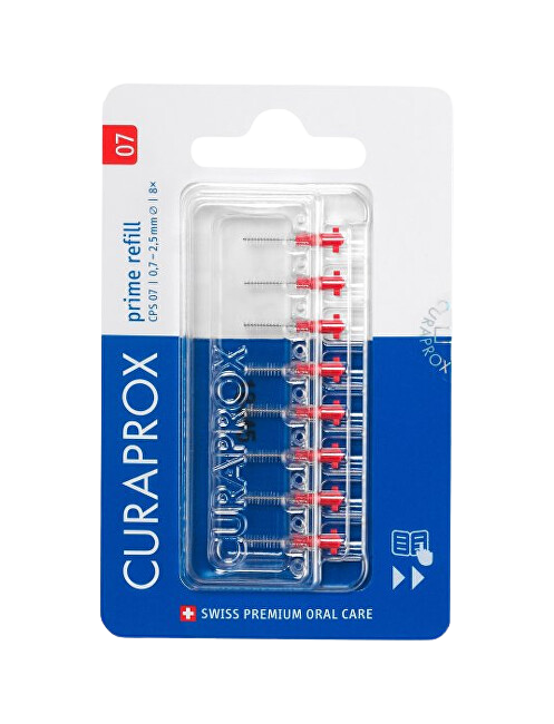 CURAPROX Náhradní mezizubní kartáček CPS 07 (Prime Refill) 8 ks