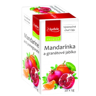 APOTHEKE Premier Selection čaj mandarínka a granátové jablko 20 x 2 g