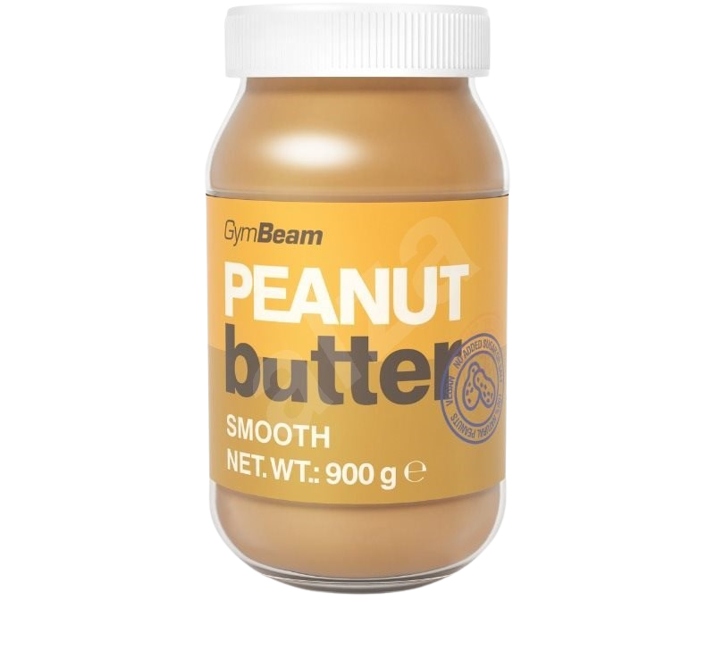 GymBeam Peanut Butter Smooth 100 % orechový krém 900 g