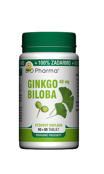 Bio Pharma Ginkgo biloba 40mg 90+90 tabliet 2 x 90 tablet