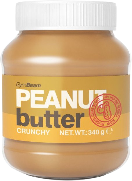 GymBeam Peanut Butter Crunchy 100 % orechový krém 340 g kúpite na Pilulka.sk
