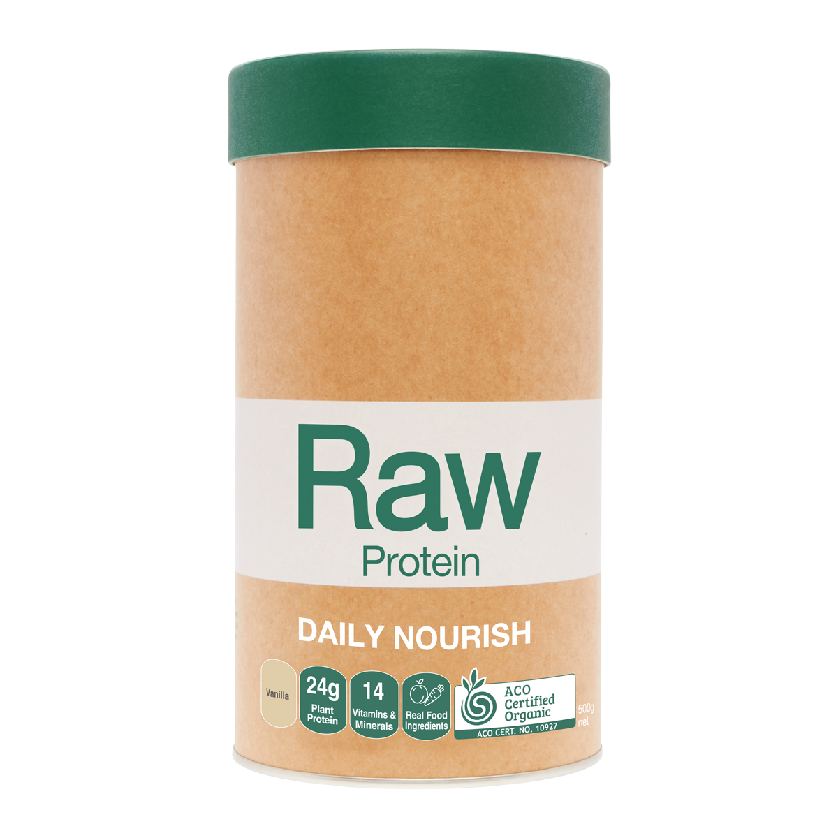 Fotografie AMAZONIA Raw Protein Daily Nourish vanilka 500 g