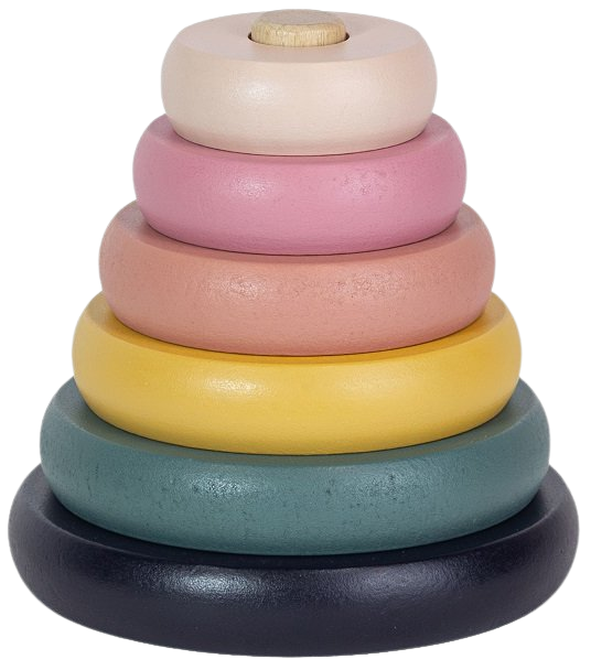 PETITE&MARS Hračka drevená skladacia - Orbit Wood of Mars 36m+