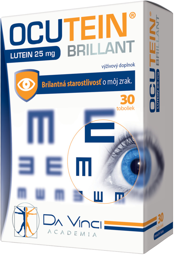 Da Vinci Ocutein BRILLANT Luteín 25 mg 30 kapsúl kúpite na Pilulka.sk