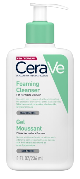 CERAVE Čistiaci penivý gél na normálnu až mastnú pleť 236 ml kúpite na Pilulka.sk