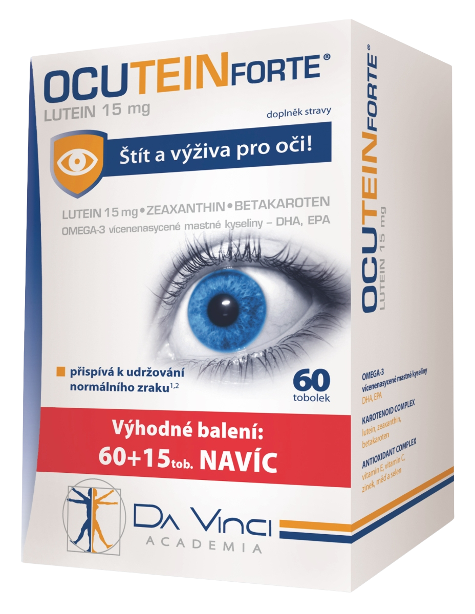 OCUTEIN Forte lutein 15 mg 60 + 15 kapsúl kúpite na Pilulka.sk