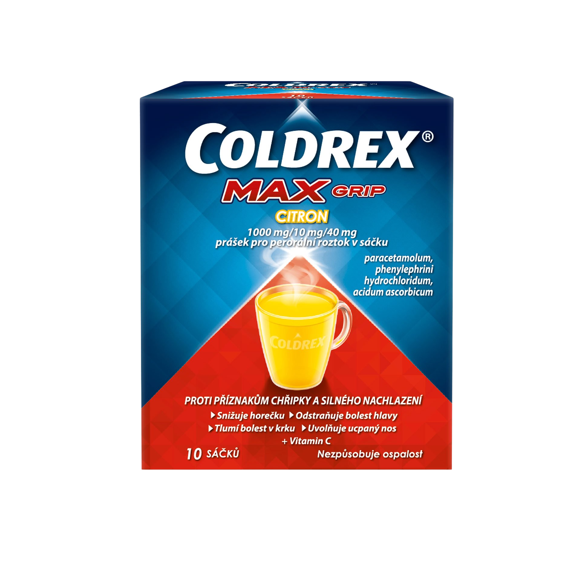 COLDREX MAXGRIP CITRON POR 1000MG/10MG/40MG POR PLV SOL SCC 10 I koupíte na Pilulka.cz